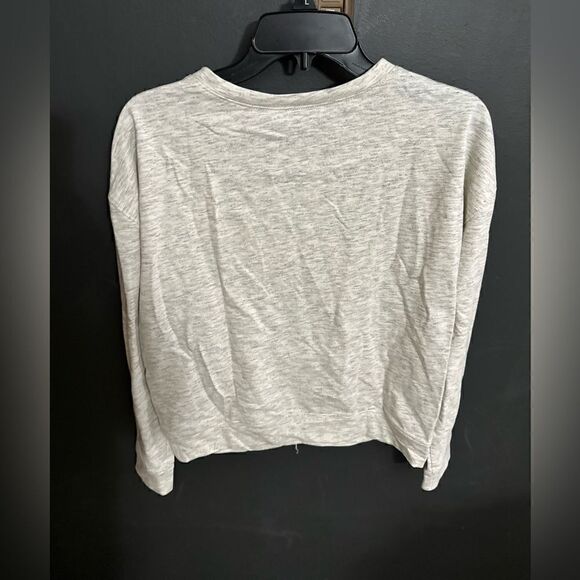 Sachin + Babi Jette's  Fringe Pullver Sweatshirt Cream Heather Gray Size XS NWT - Picture 6 of 17